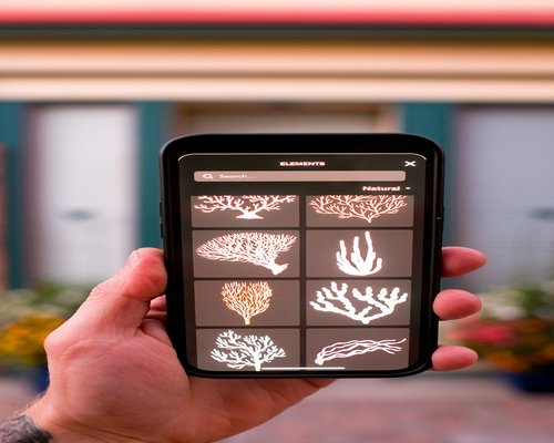 Smartphone showing the BEGINNERS tutorial in the fictional Coral Step Adventure First Reef game